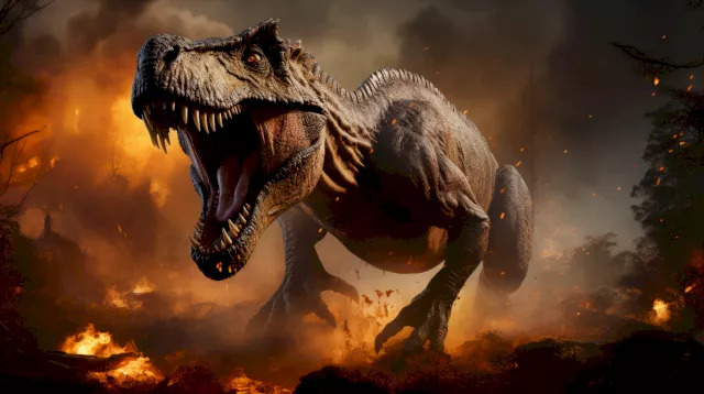The Role of Volcanoes and Asteroids in the Extinction of Dinosaurs
